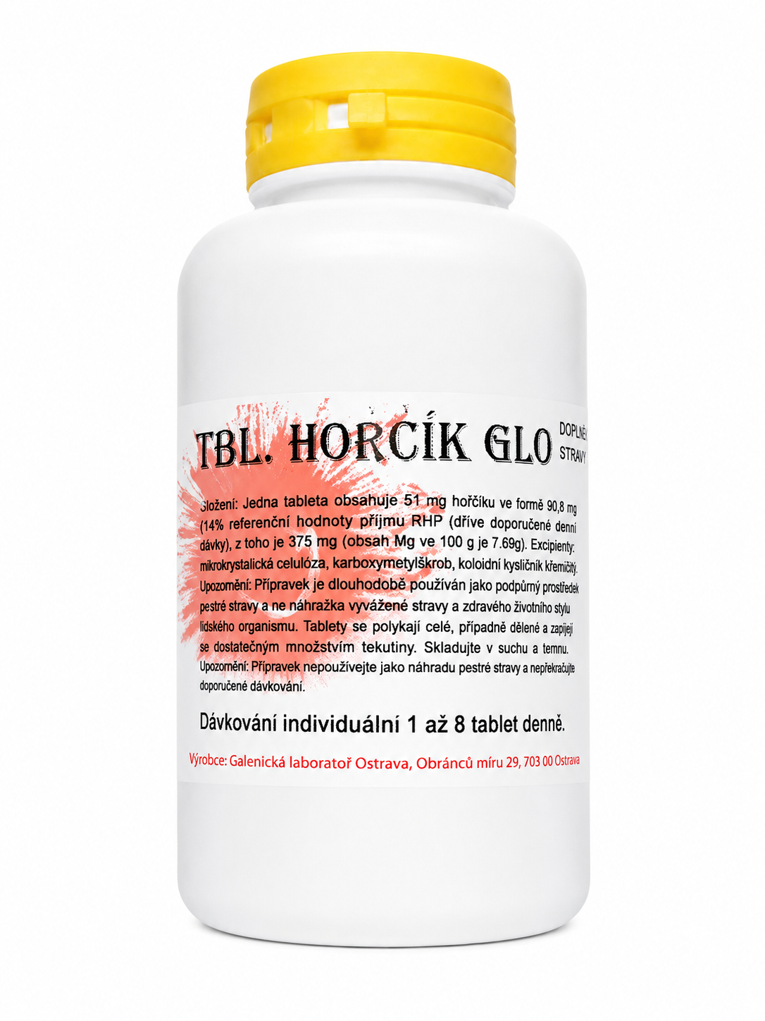 Hořčík 200 tbl image Hořčík 200 tbl Minerály: Tablety Hořčík GLO 200tbl